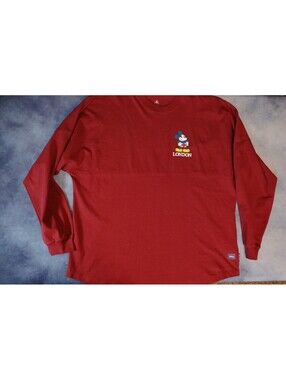NEW WITH TAGS Disney Mickey Mouse London Spirit Jersey Long Sleeve Shirt